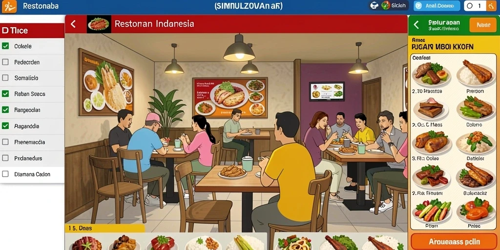 Tampilan awal game yang menarik dan penuh warna.