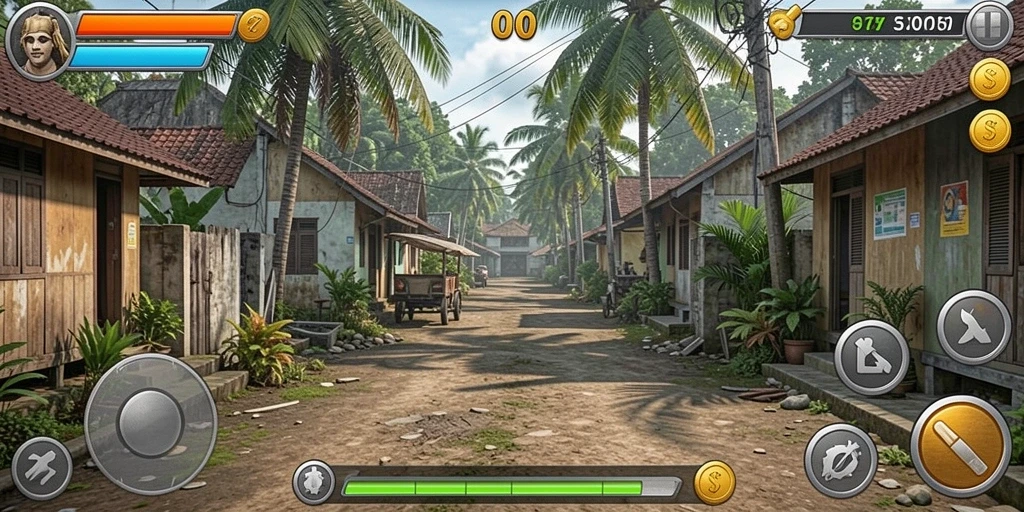 Screenshot menampilkan tampilan utama aplikasi DANAGAME.