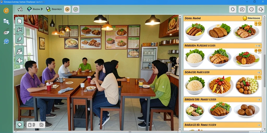 Tampilan antarmuka yang modern dan mudah digunakan.