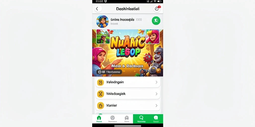 Tampilan utama game dengan grafis yang menakjubkan.